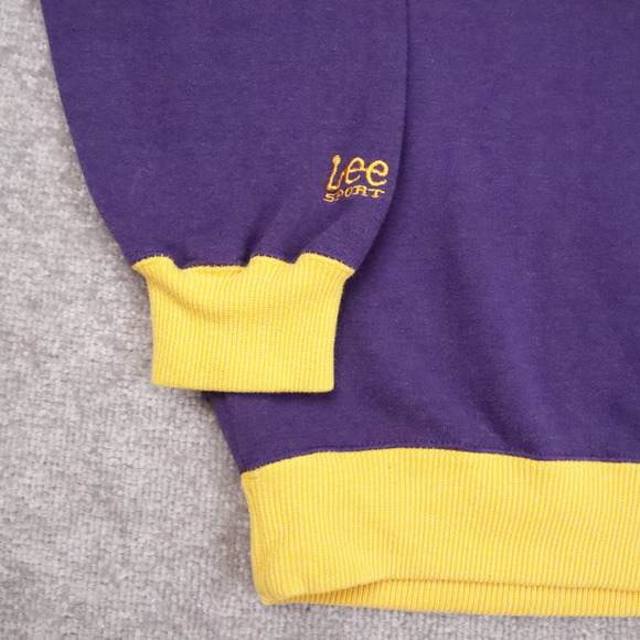 Vintage NFL Minnesota Vikings XL Purple Yellow Long Sleeve Pullover Sweatshirt - Picture 7 of 11